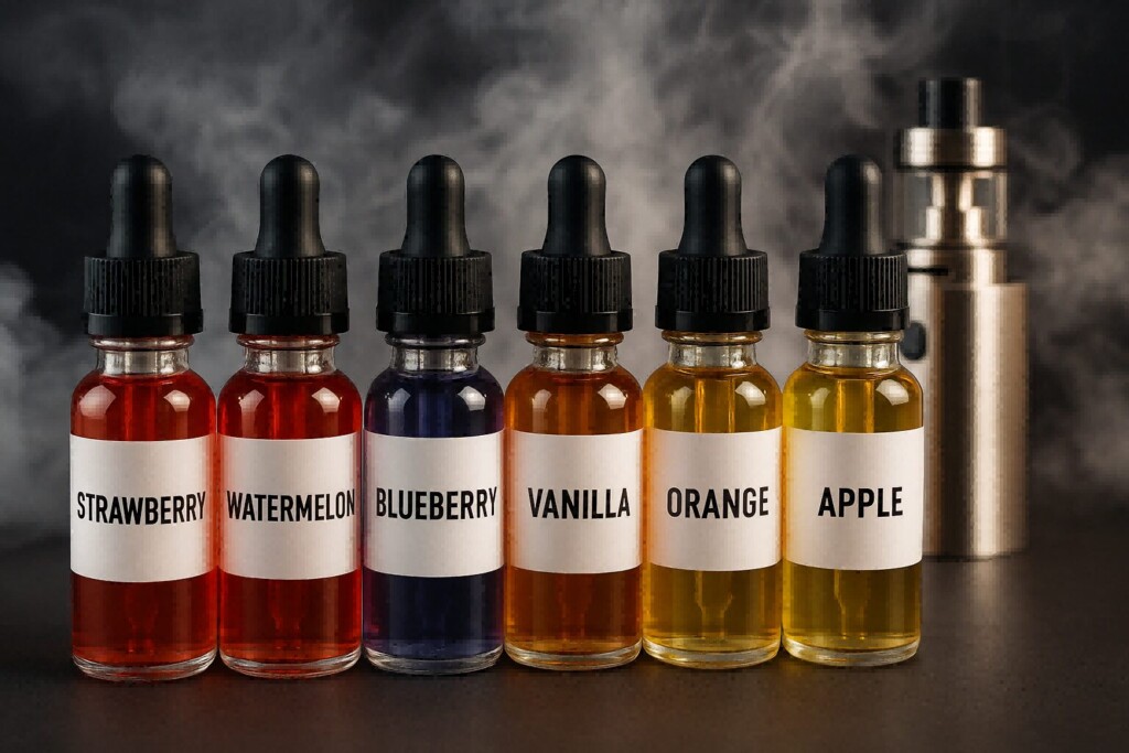 Flavor Concentrates for E-Liquids-Colorful e-liquid concentrate bottles