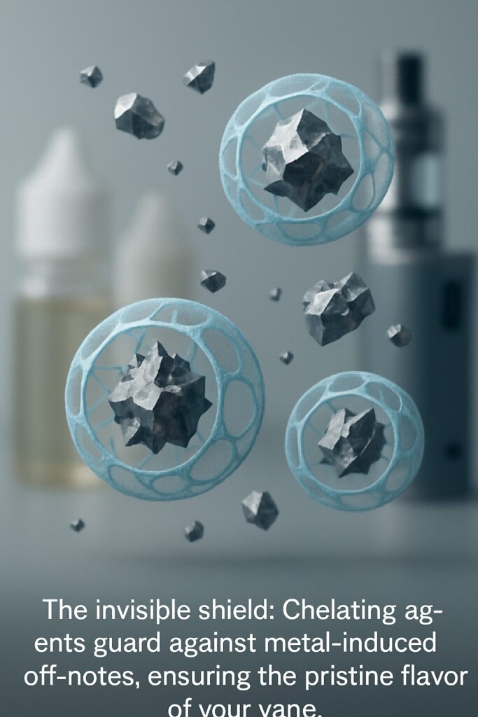 Metal Ion Protection and Flavor Preservation Flavor Concentrates for E-Liquids