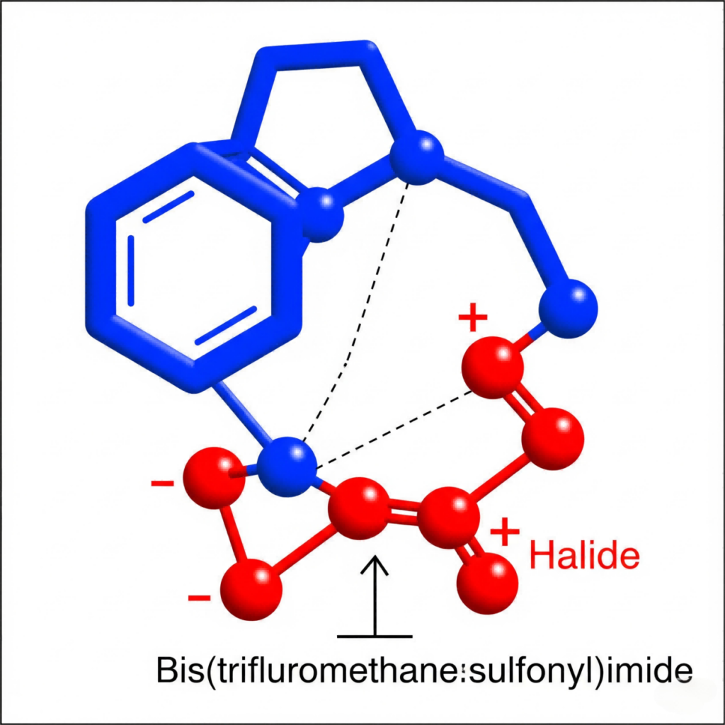 the molecular structure of a generic ionic liquid Flavor Concentrates for E-Liquids