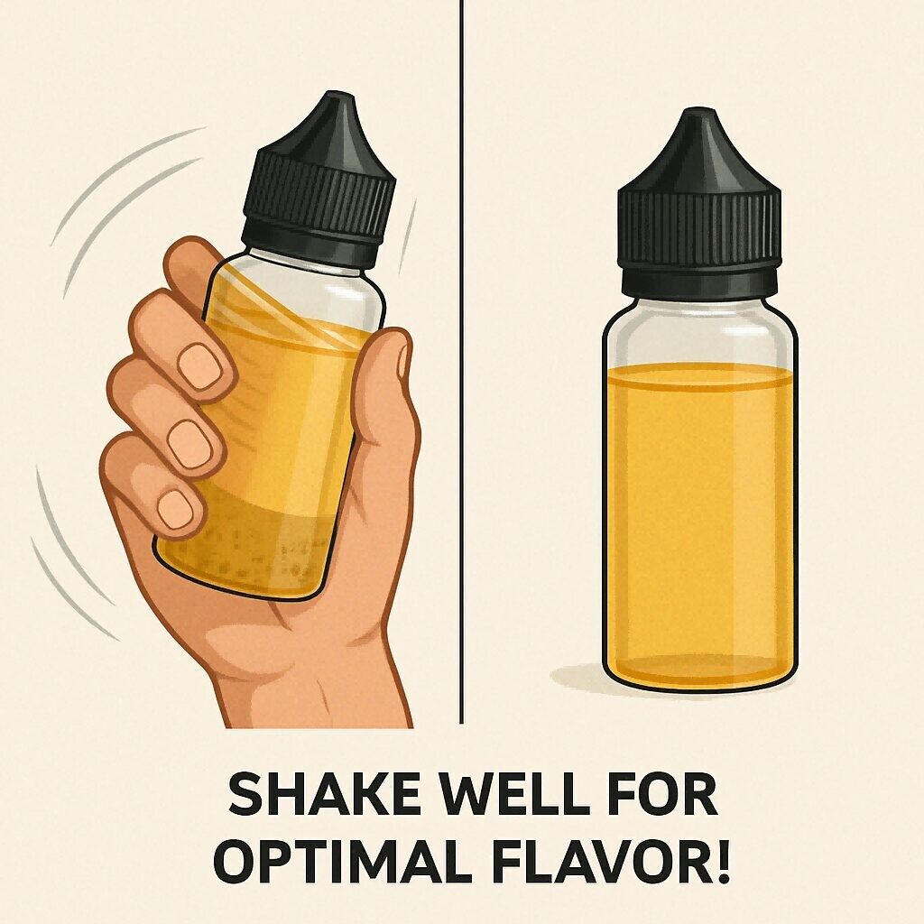 Shake thoroughly to improve taste Flavor Concentrates for E-Liquids